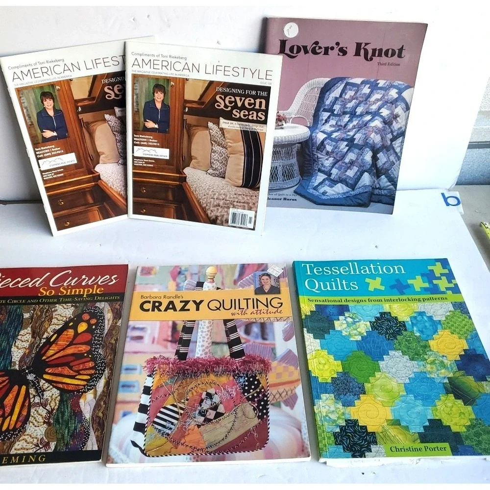 Tessellations Quilts Christine Porter Crazy Quilting‎ Barbara Randalls Lot 6